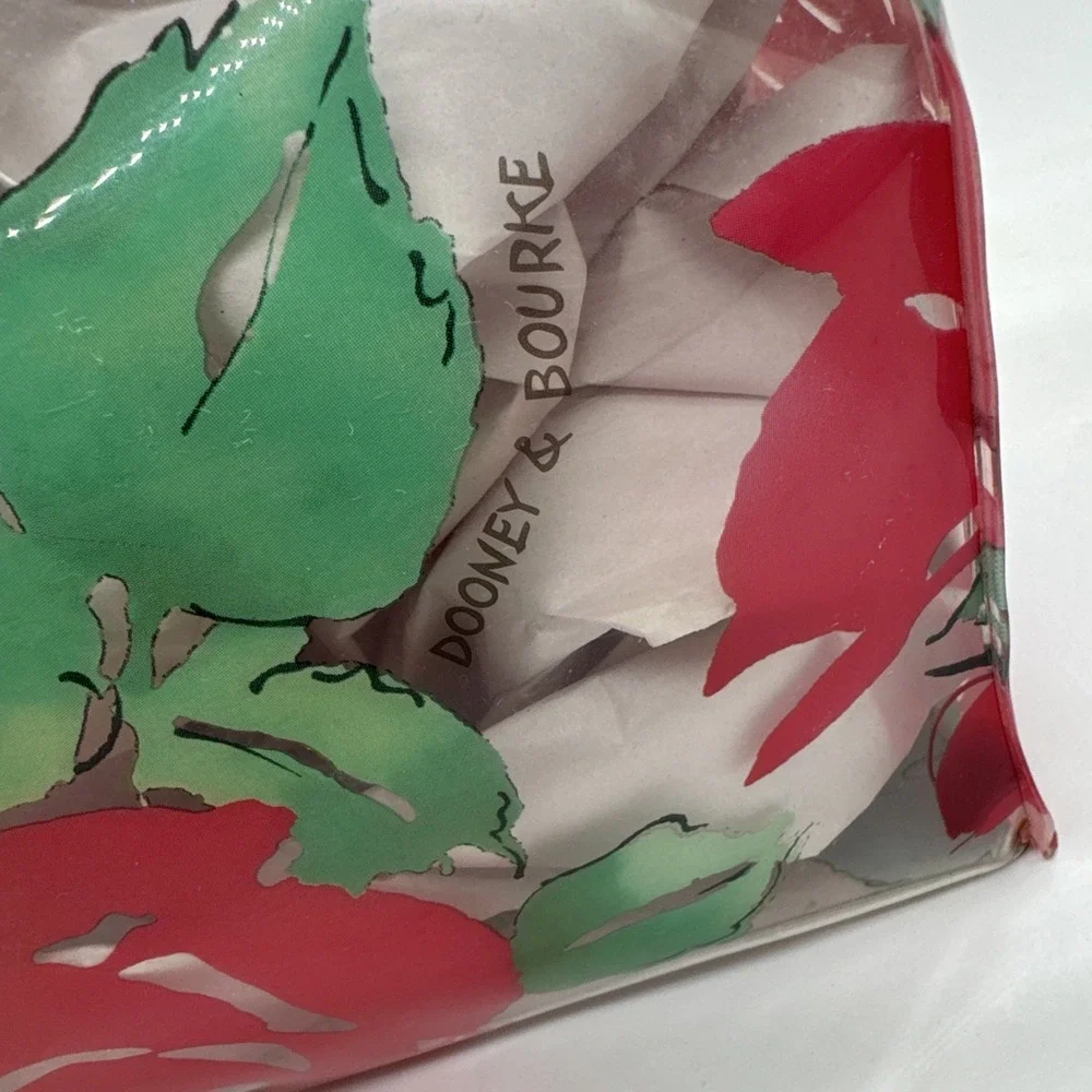 Dooney Bourke Clear Acrylic Floral Rose Tote Bag See Pics For Measurements